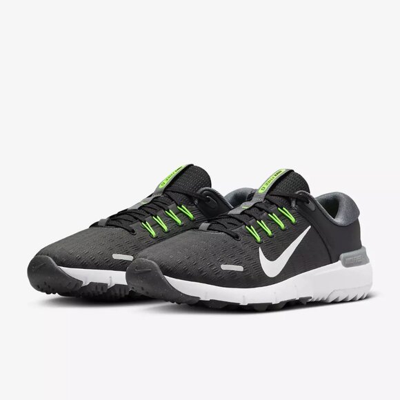 New Sz 11.5W MEN\'S NIKE FREE GOLF NN SPIKELESS FQ7875-001 BLACK GREY VOLT WHITE main image 6
